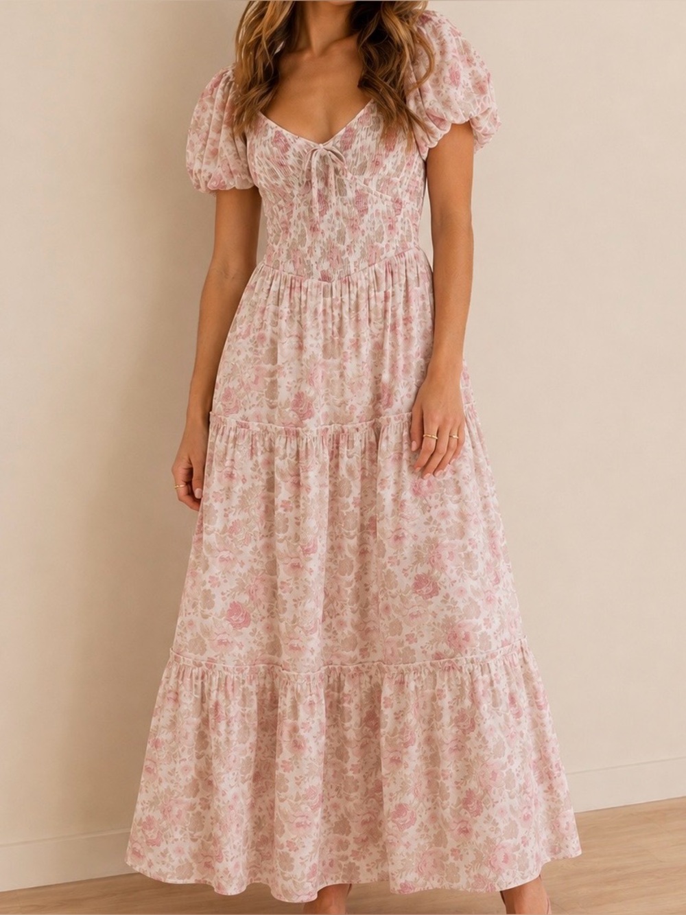 NEW Altar’d State Pink Floral Maxi Dress Size Large Available NWT